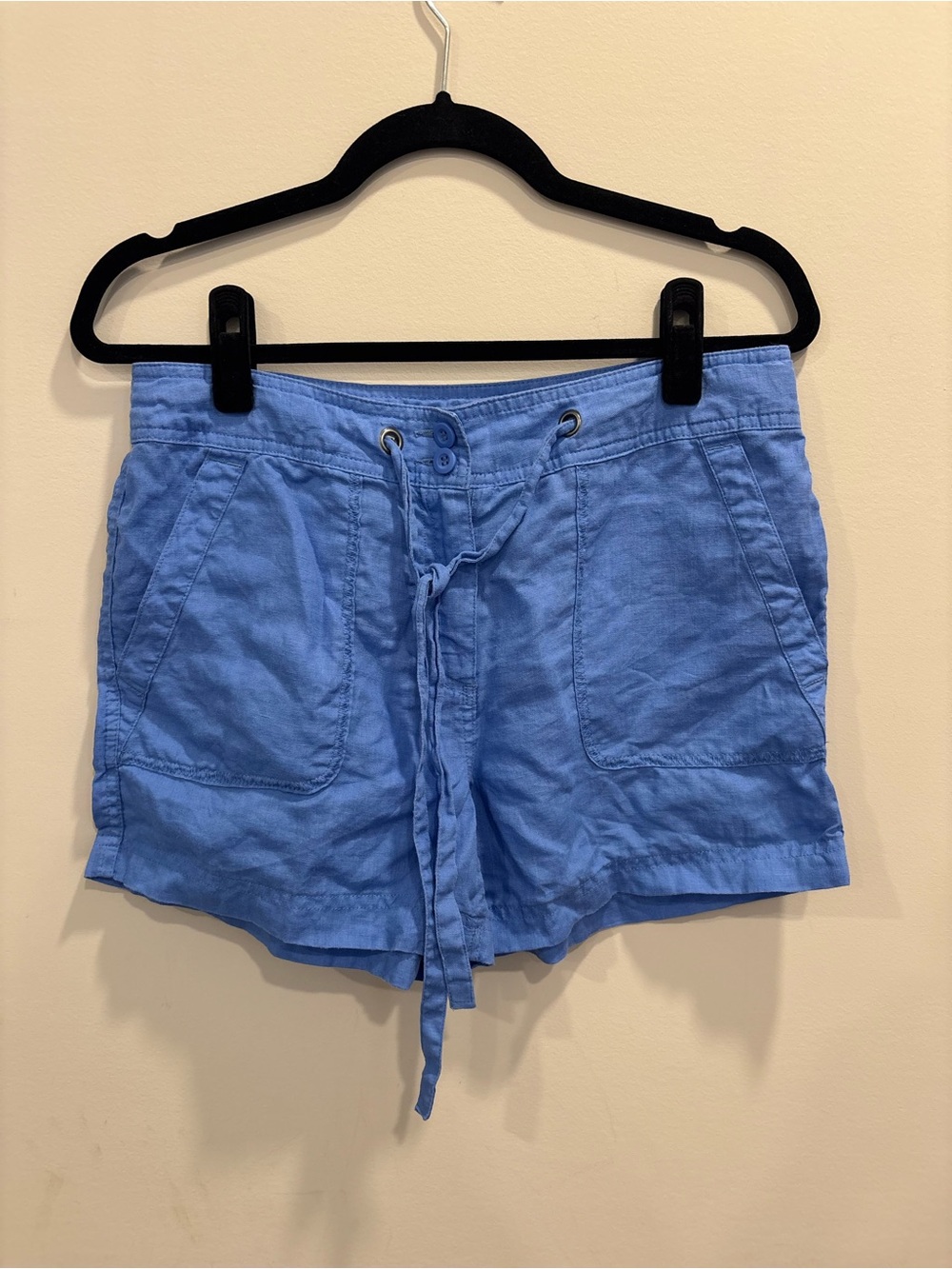 ANTIBES BLANC 100% Linen Shorts